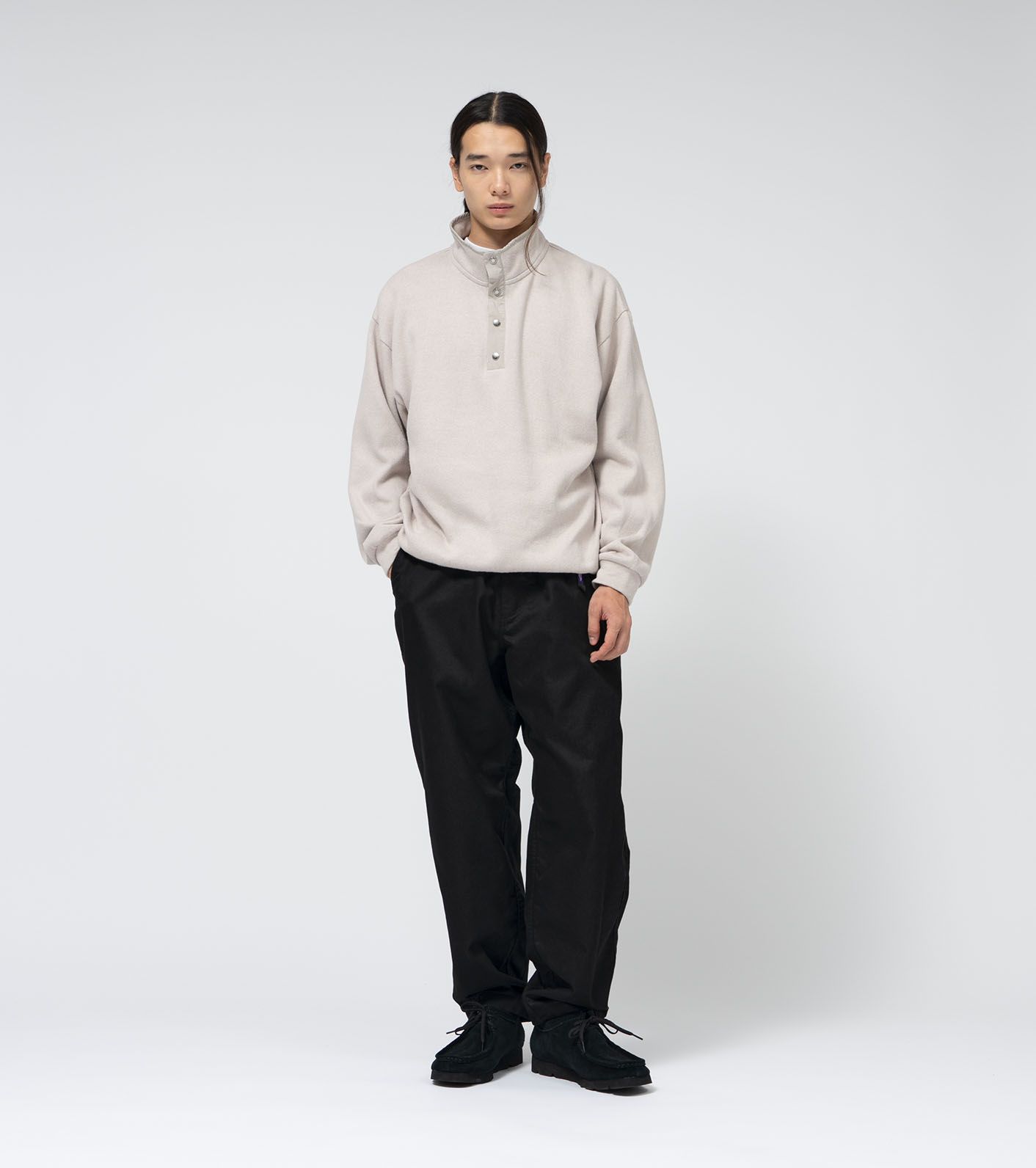 COOLMAX Chino Wide Tapered Pants / K(Black)