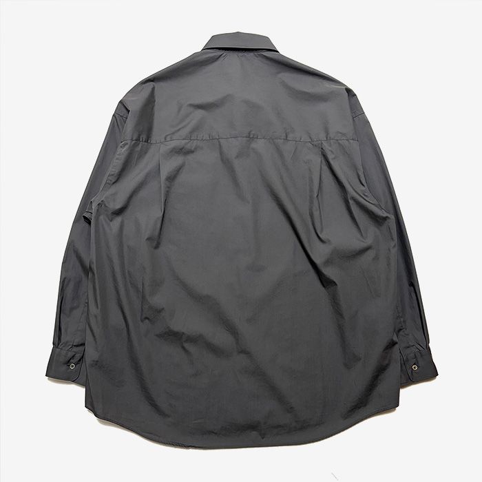 Broad L/S Oversized Regular Collar Shirt / C.Gray