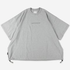 SUPER BIG SS TEE w / DRAWSTRINGS | GREY M