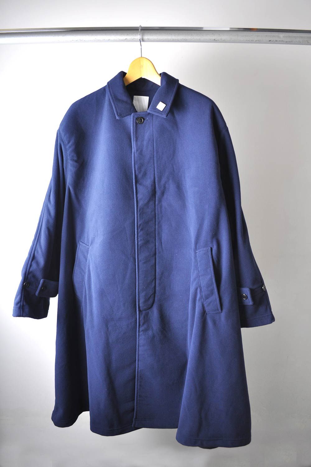 Stripes For Creative - SFC SOUTIEN COLLAR COAT / Navy | Stripe