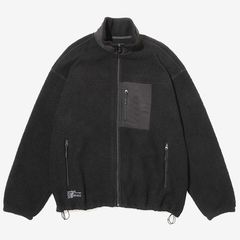 HEAVY FLEECE ZIP-UP JACKET / BLACK