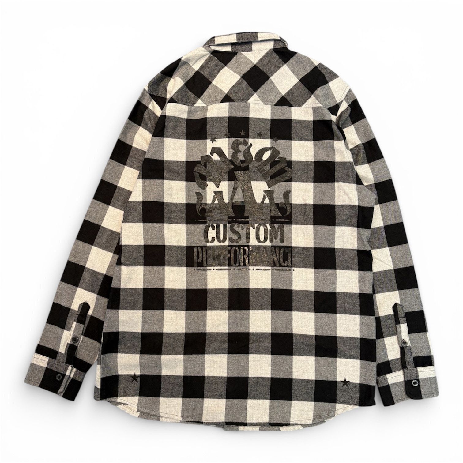FLANNEL CHECK SHIRT / GRAY/BLACK / フランネルシャツ