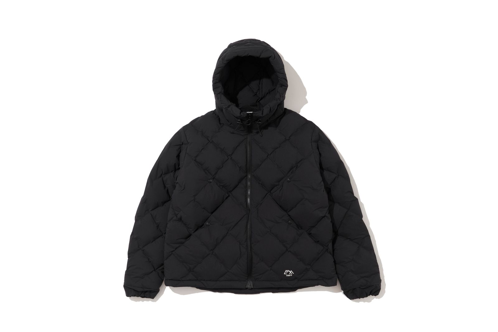 CMF WOVEN DOWN HOODIE / BLACK