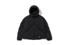 CMF WOVEN DOWN HOODIE / BLACK