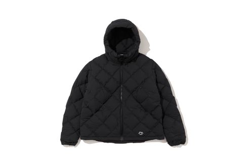CMF WOVEN DOWN HOODIE / BLACK