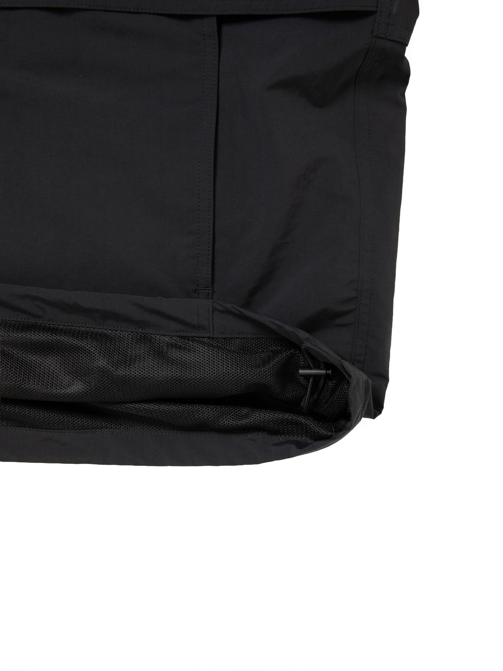 Polyester Taffeta Anorak Hoodie / BLACK /  アノラックジャケット