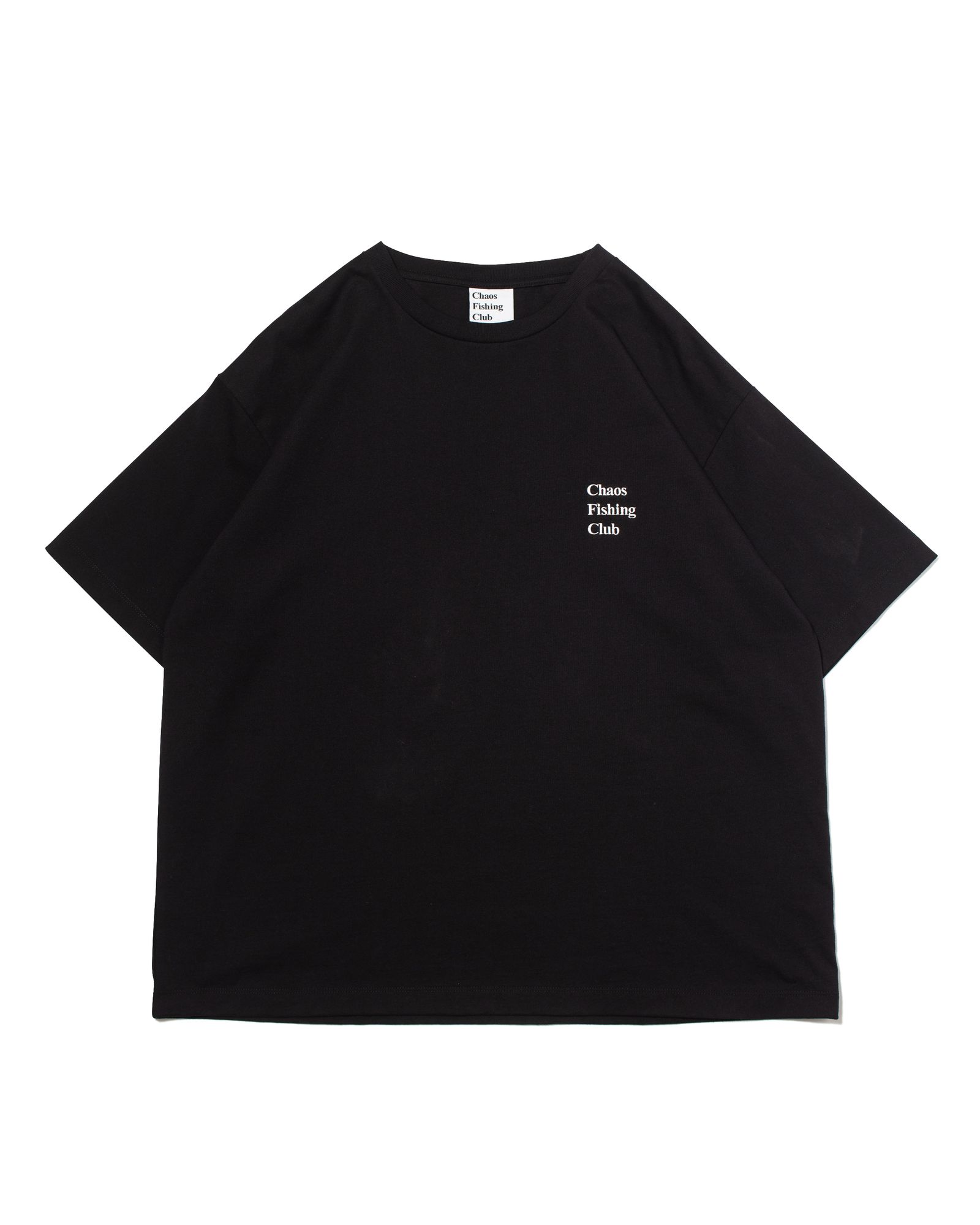 LOGO CREW NECK T-SHIRT / BLACK - M