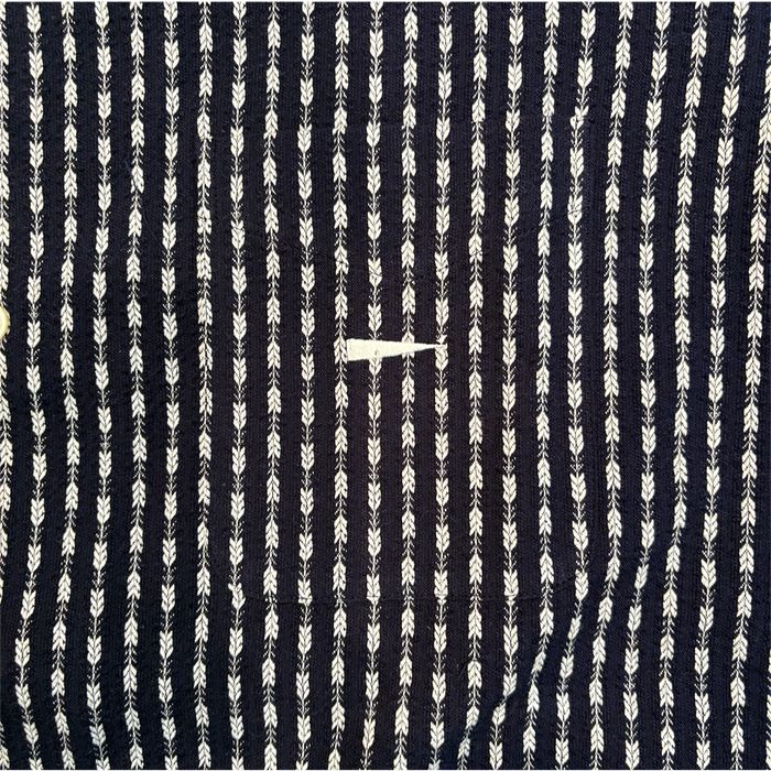 PIER OPEN COLLAR TEXTILE SS SHIRT / NAVY