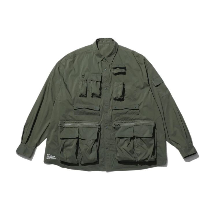 TACTICAL POCKET L/S SHIRT / KHAKI - F