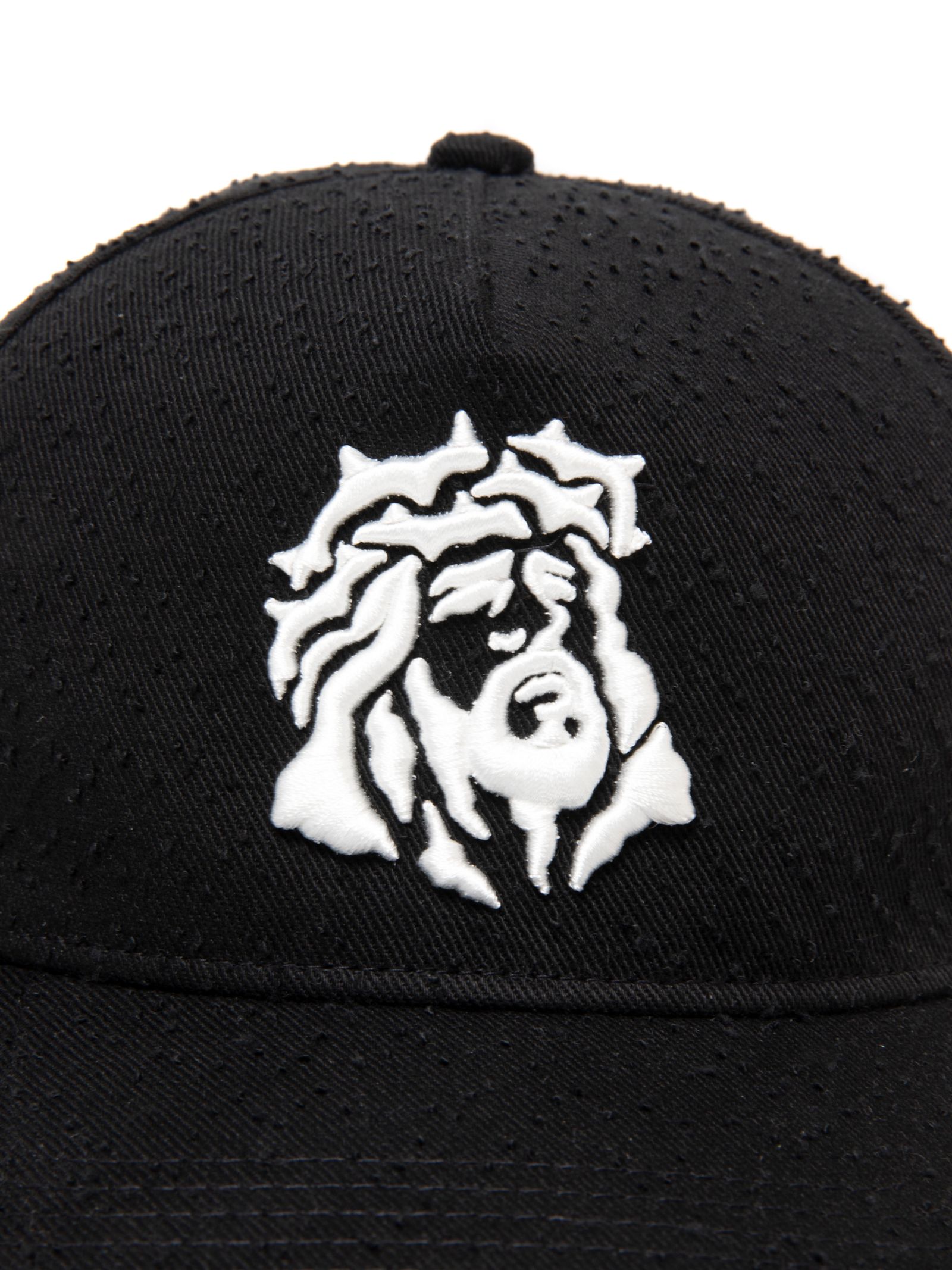 Needle Punch Twill 5 Panel Cap / Black / 5パネルキャップ