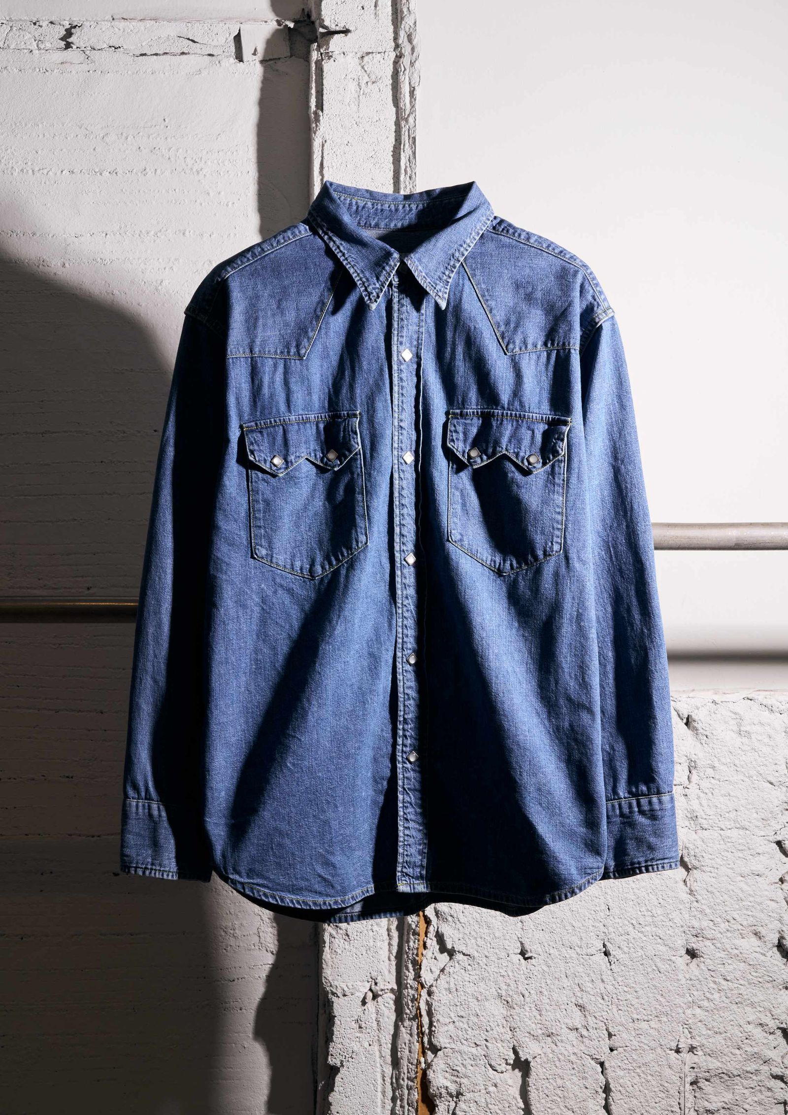 DENIM SHIRT H.WASH / INDIGO / デニム シャツ