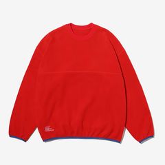 MICRO FLEECE CREW NECK PULLOVER / RED