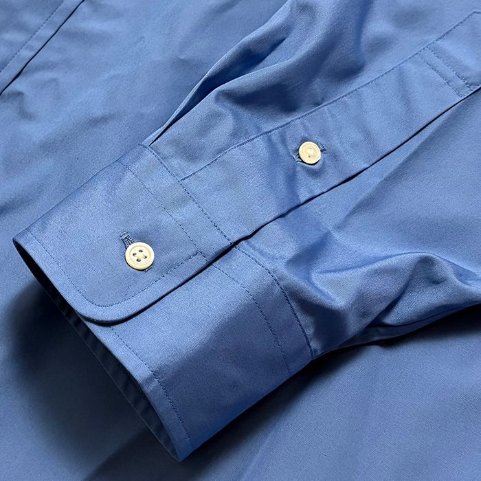 Easy Care Poplin L/S Oversized B.D Shirt / Blue