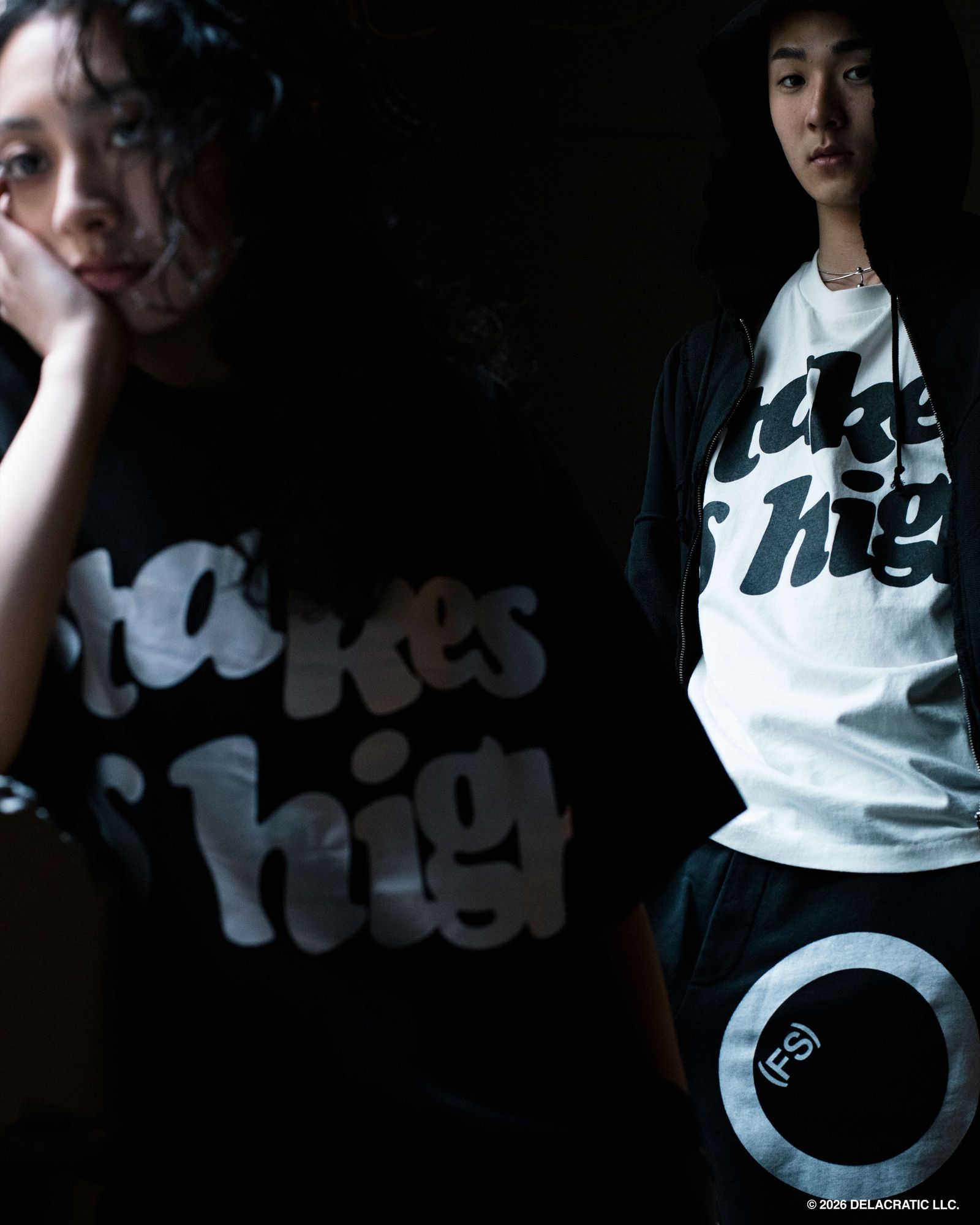 "stakes is high" TEE(xDe La Soul) / BLACK / デラソウルコラボティー
