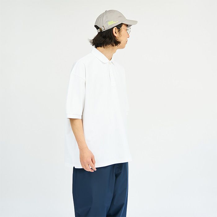 DRY PIQUE JERSEY S/S POLO / WHITE