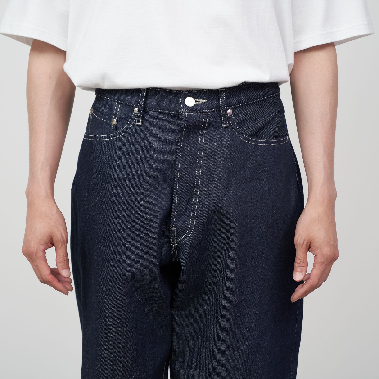 Graphpaper - Selvage Denim Five Pocket Tapered Pants | Stripe