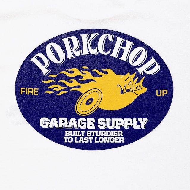 FIRE UP TEE / WHITE / プリントティー