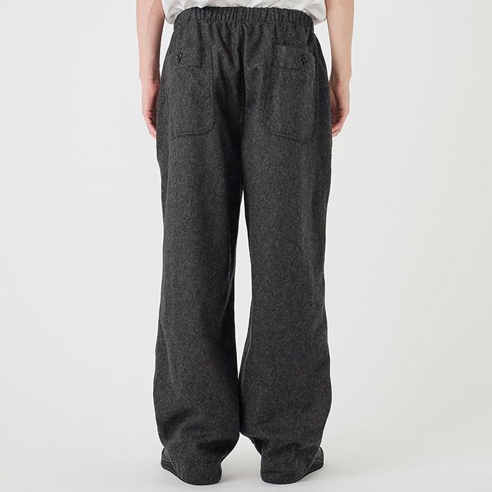 Wool Nylon Melton Pants / CH(Charcoal)