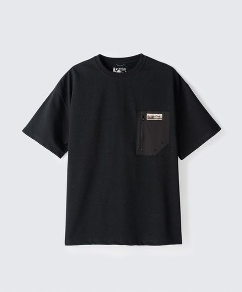 試着程度♪極美品FRAPBOIS×ワイルドシングストリプルコラボTシャツ WILD THINGS（ワイルドシングス） CAMP POCKET T 胸ポケット 半袖T