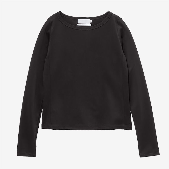 Women / Brushed Mockrody L/S Boat Neck Tee / Black