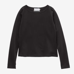 Women / Brushed Mockrody L/S Boat Neck Tee / Black