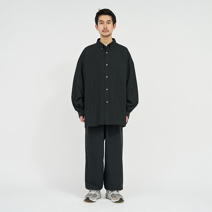 SOLOTEXⓇ TYPEWRITER UTILITY L/S B.D SHIRT / BLACK