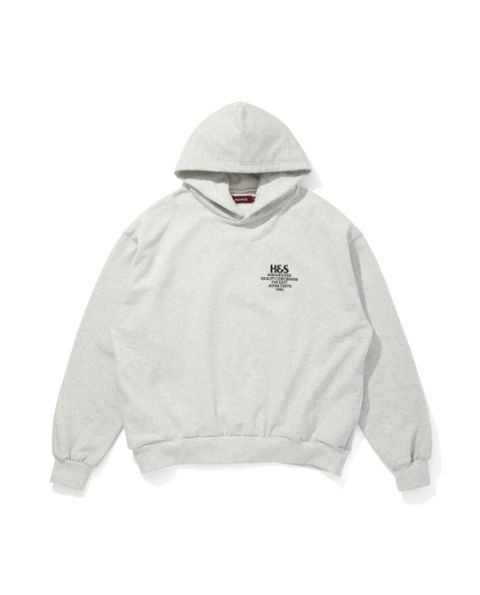 H&S Hooded Sweat Shirt(25aw) / L-GRY / ロゴ入りパーカー