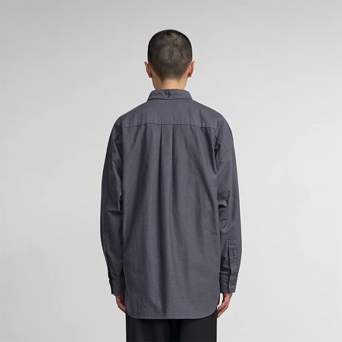 Oxford L/S Oversized B.D Shirt / GRAY