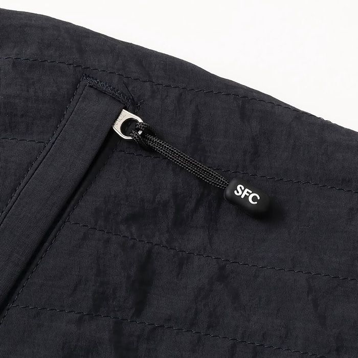 NEW WIDE TWO TUCK PANTS (STITCHED NYLON) | D.NAVY