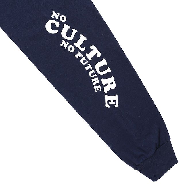 WAVE LOGO L/S TEE / NAVY / プリントロンティー