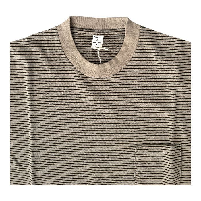 Horizontal Striped S/S Tee / Gun Smoke Striped