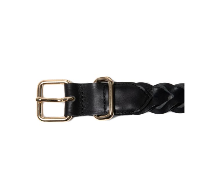 COOTIE PRODUCTIONS - Leather Braid Belt / Silver / レザーベルト | Stripe Online  Store