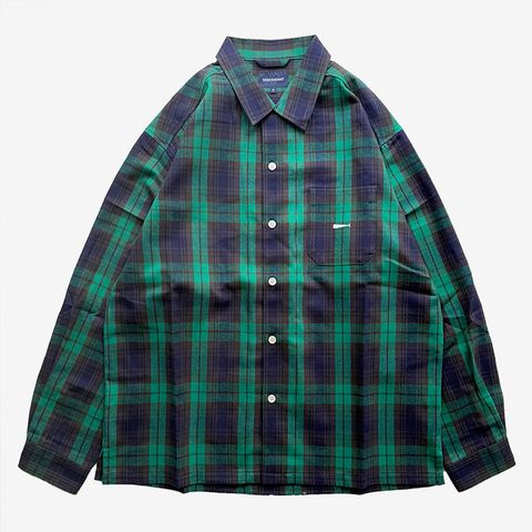 MILPITAS PLAID LS SHIRT / GREEN