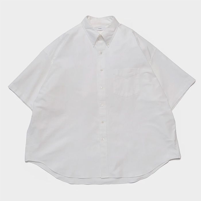Oxford S/S Oversized B.D Shirt / WHITE