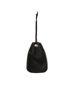 DEER SKIN DRAWSTRING / BLACK