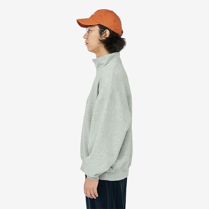 HEAVY OZ HALF ZIP PULLOVER / H.GRAY