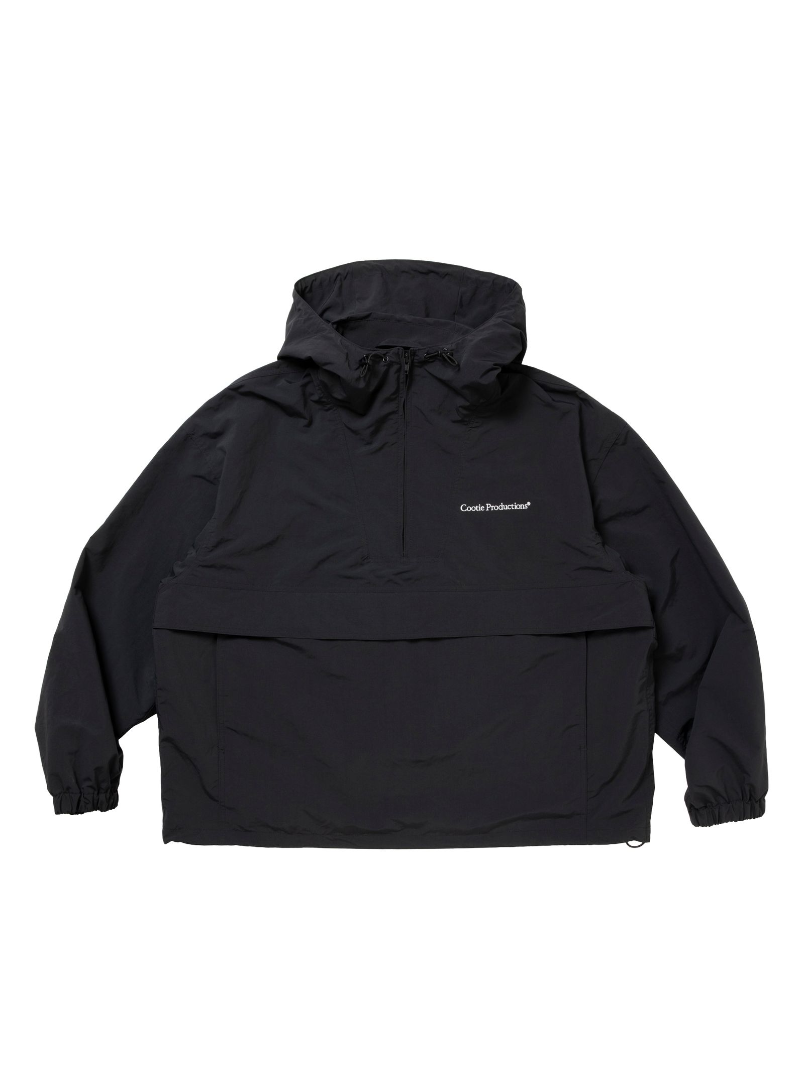 Polyester Taffeta Anorak Hoodie / BLACK /  アノラックジャケット