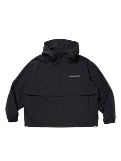 Polyester Taffeta Anorak Hoodie / BLACK /  アノラックジャケット