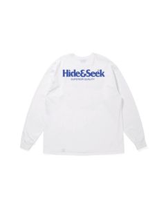 Logo L/S Tee(26ss) / WHT×Blue / プリントロングスリーブティー