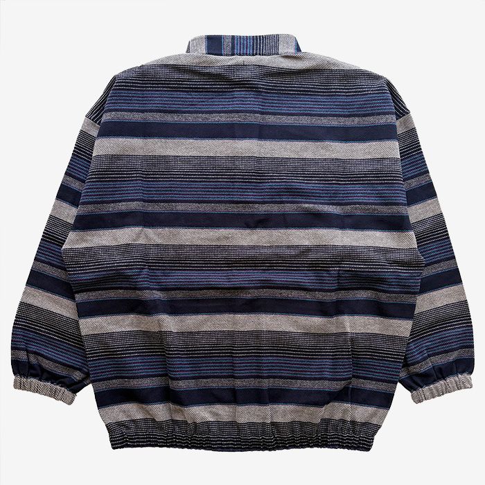 TETTY STRIPE PULLOVER LS SHIRT / NAVY