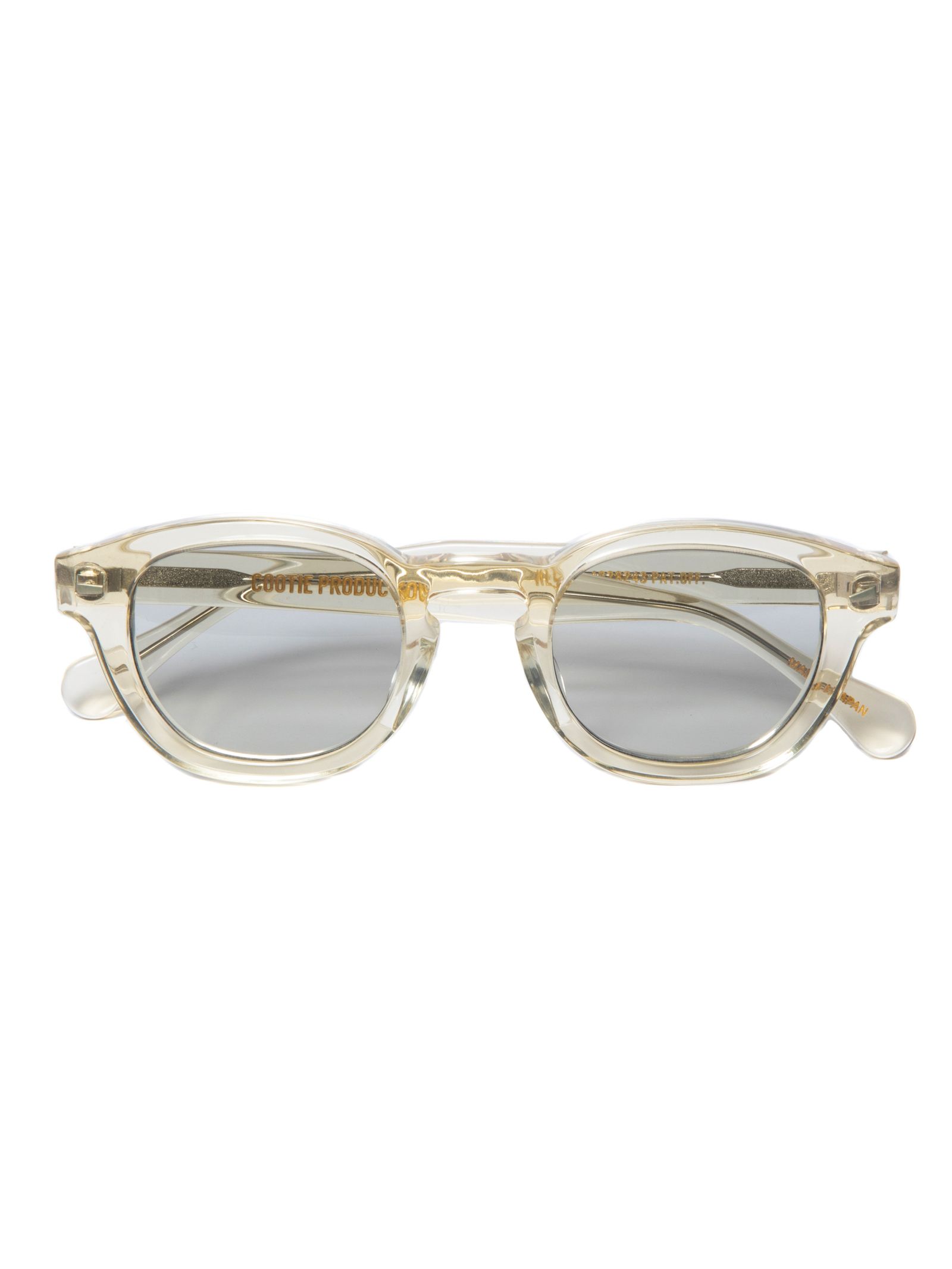 COOTIE PRODUCTIONS - Raza Glasses / Clear×Light Gray | Stripe