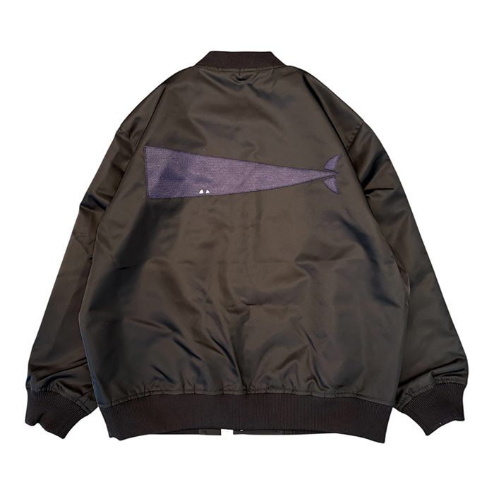 ECHO SATIN JACKET / BLACK