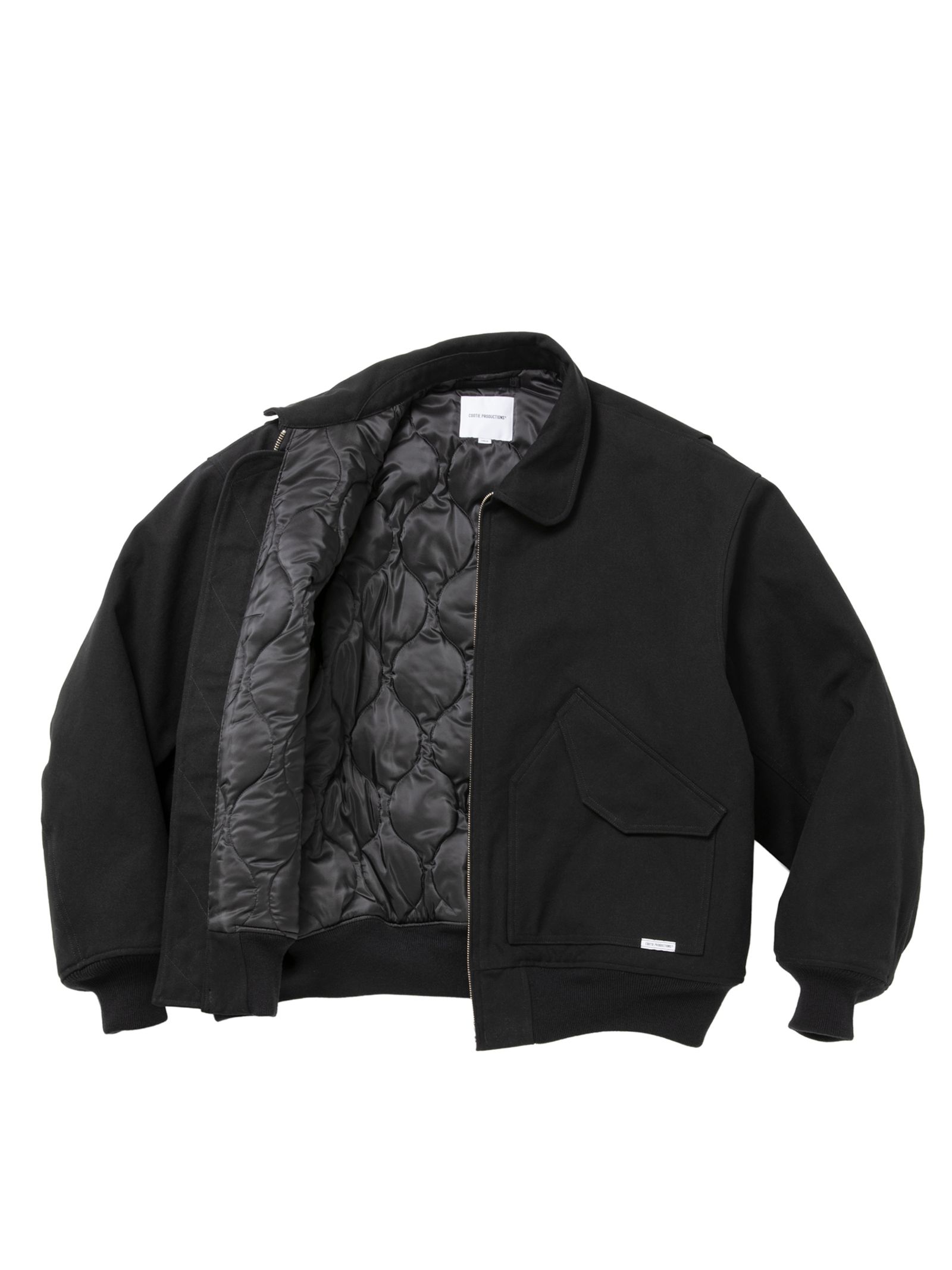 Nidom Cotton Duck Flight Jacket / BLACK / フライトジャケット