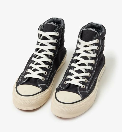 SPINGLE × nonnative DWELLER TRAINER 2 HI COTTON CANVAS OVERDYED WITH GORE-TEX / CHARCOAL