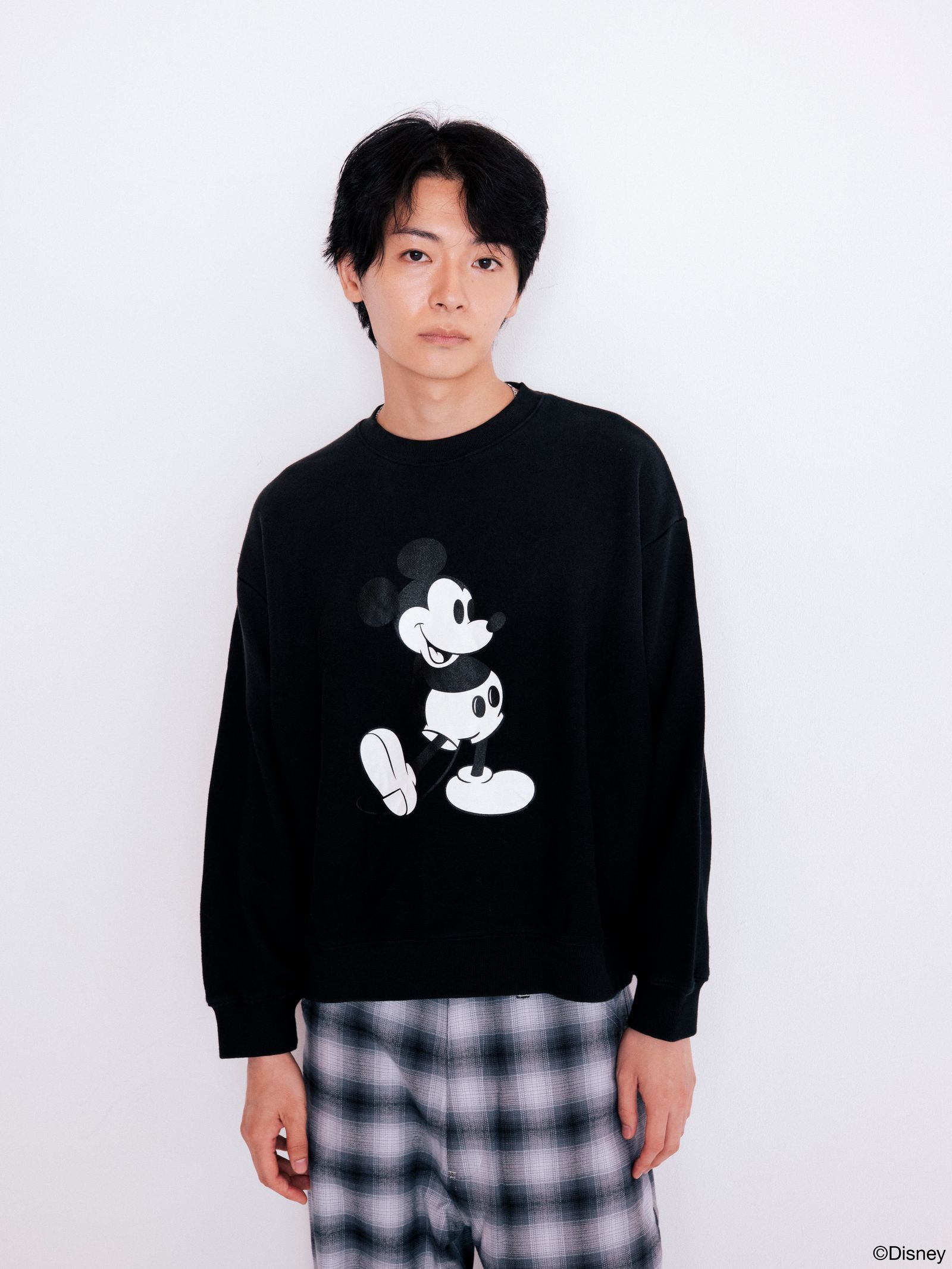 MICKEY SWEATSHIRT / BLACK×WHITE / スウェット