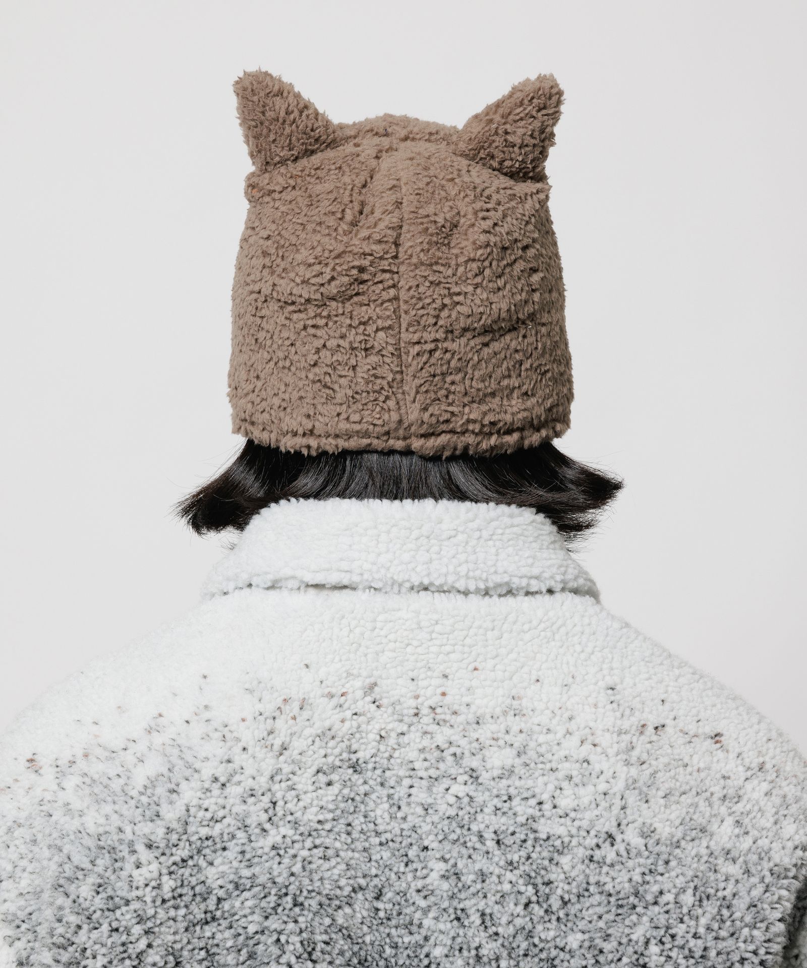 FLEECE FOX BEANIE / BLACK / フリースボアビーニー / FS1838
