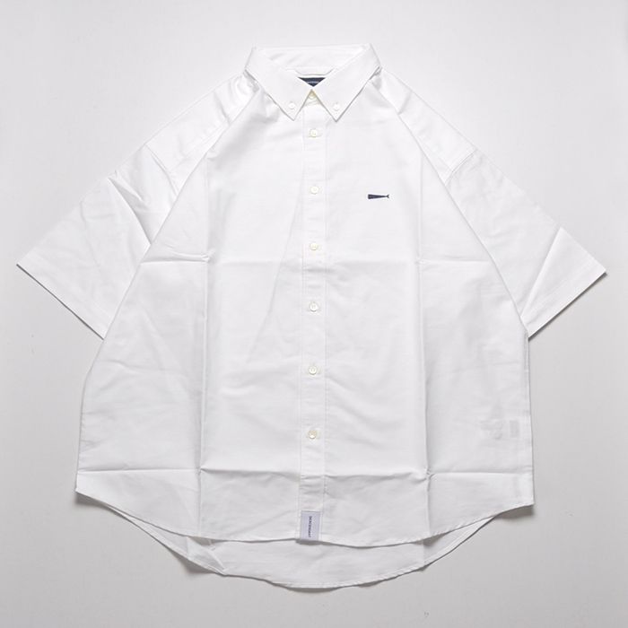 DESCENDANT - KENNEDY'S ORGANIC COTTON OX SS SHIRT / WHITE | Stripe