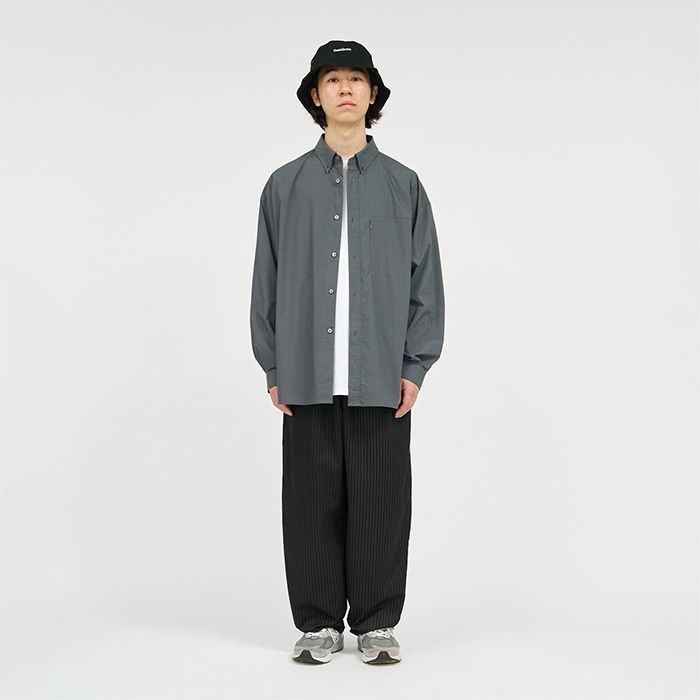 SOLOTEXⓇ TYPEWRITER UTILITY L/S B.D SHIRT / GRAY
