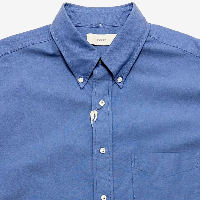 Oxford S/S Oversized B.D Shirt / Sax