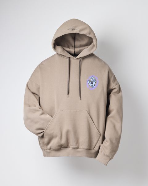 SANTA CRUZ / SCREAMING HAND HOODIE / Taupe Grey